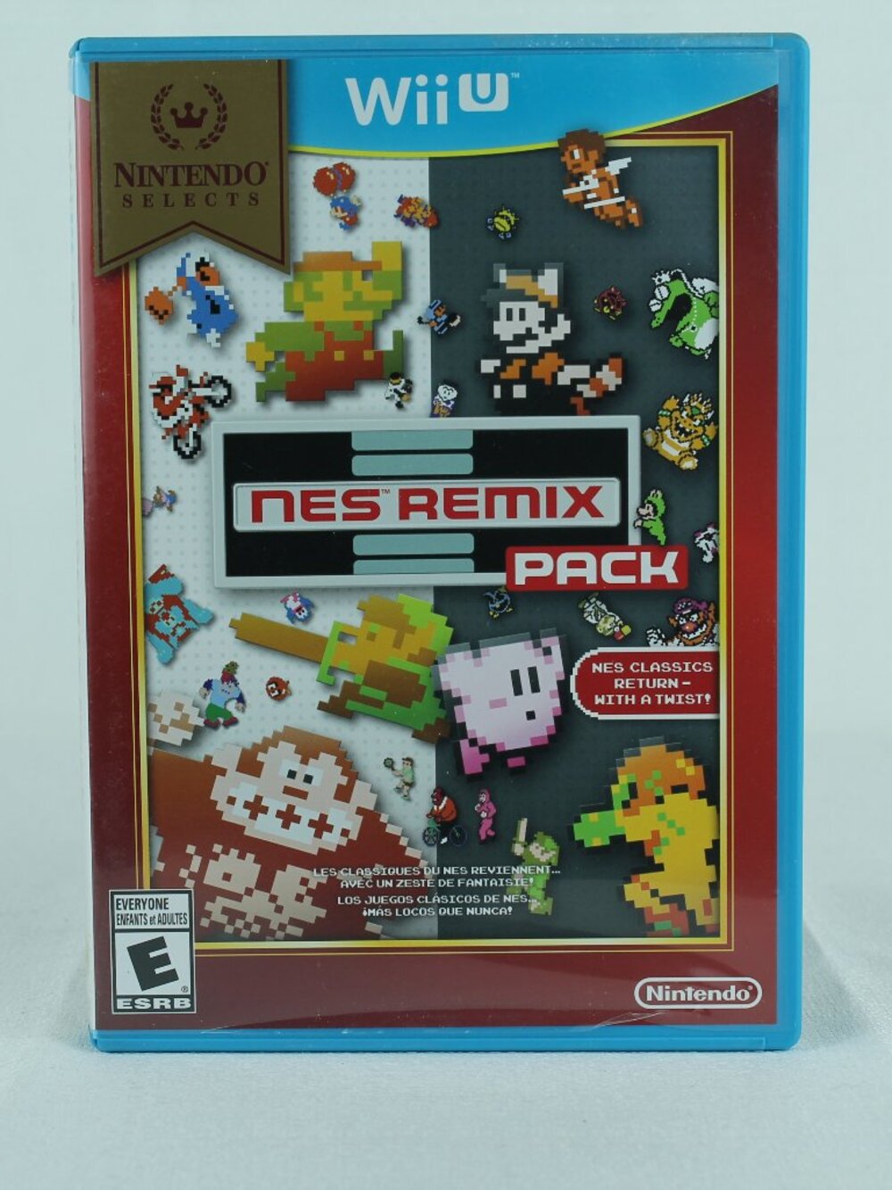 NES Remix Pack Nintendo Selects Nintendo Wii U Complete CIB Video Game Case